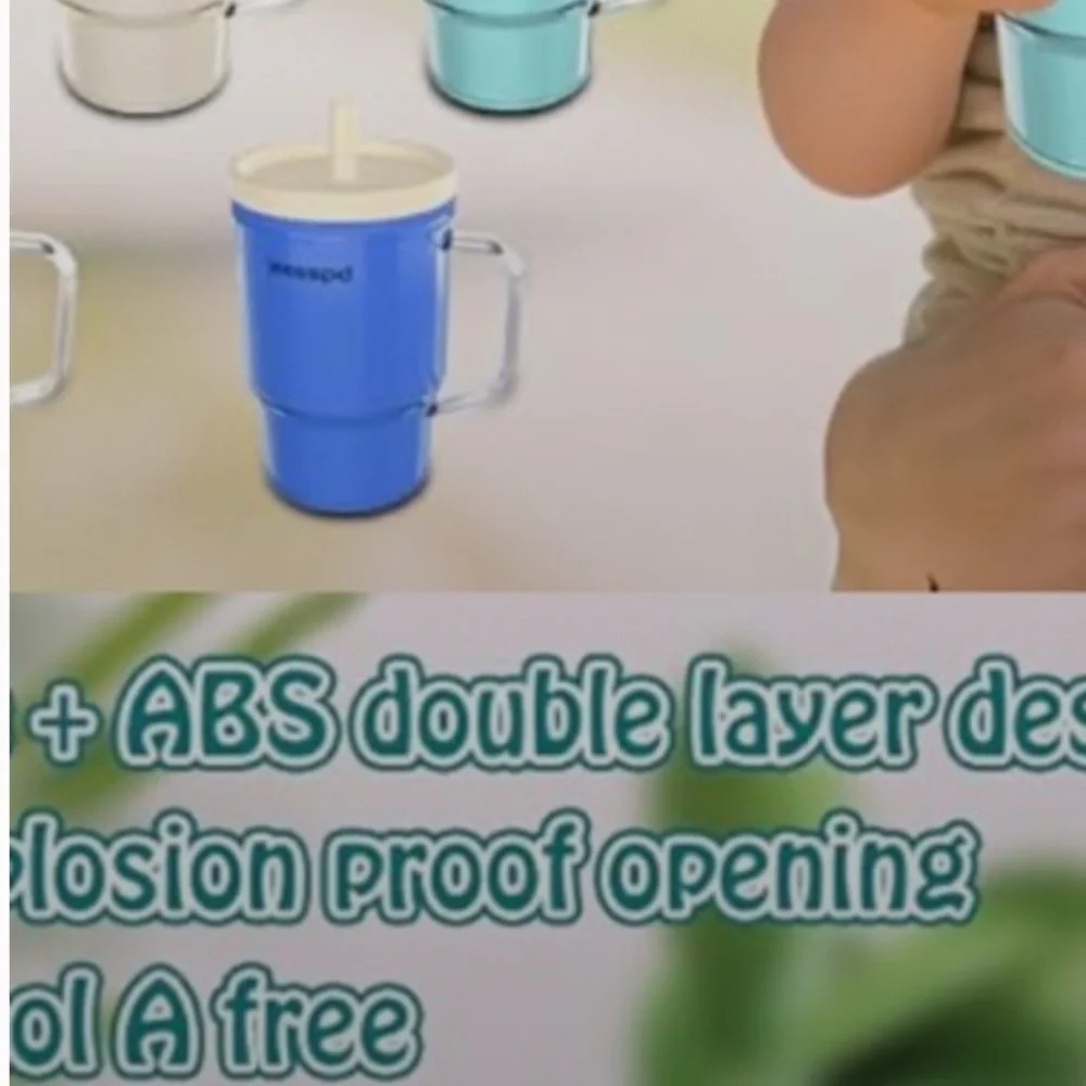 Bundle 2 Ieesspd BPA Free Silicone ,Vintage Style Tumblers,  Leak-Resistant